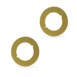 Scar Plate/Door Handle Fixing Cover Filler Repair Backplate Door Knob Backing Plate Fits Under Existing Lockset to Cover Up The Damaged Door (Golden)