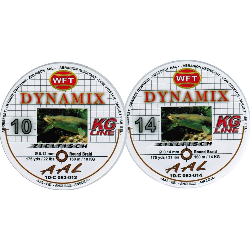 WFT Round Dynamix Eel Brown 160 m, Braided Line for