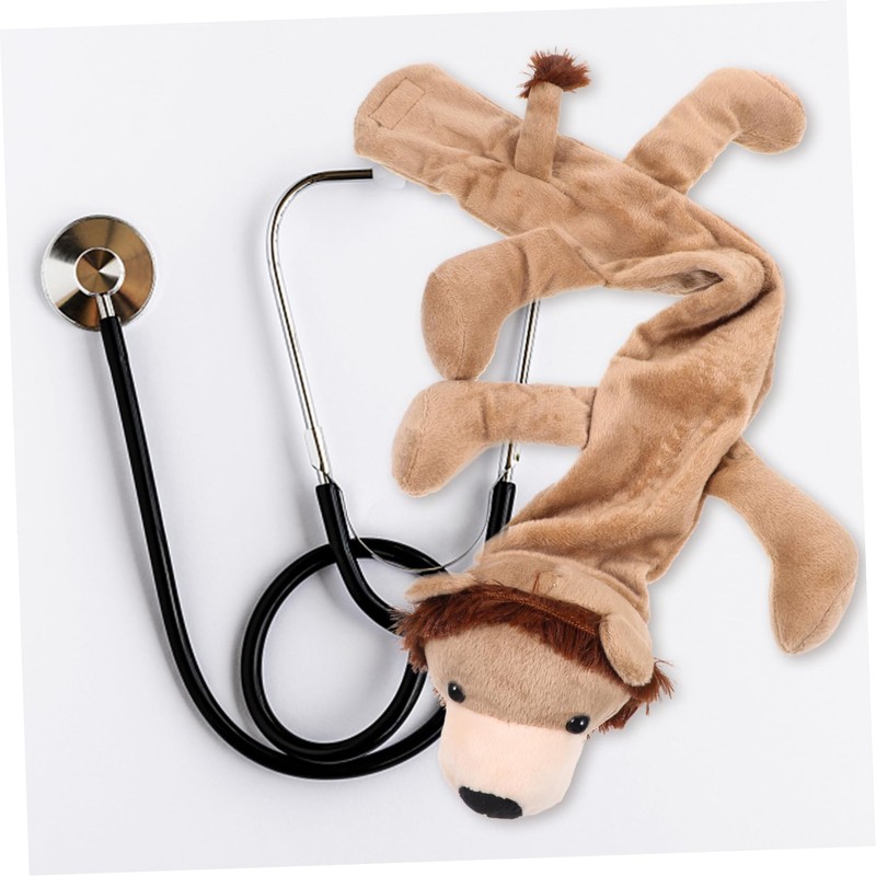 IWOWHERO Cartoon Animal Stethoscope Cover Sleeve Plush Protector for Doctors
