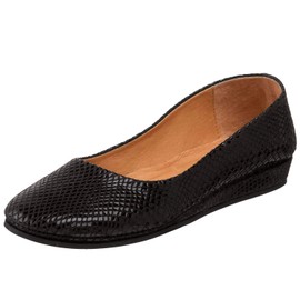 French Sole FS/NY Women's Zeppa Slip-On Loafer,Black Snake Print,9 M US