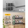 PAPAGIFTREE 2-Tier CD Storage Metal Display Shelf, CD Holder Rack