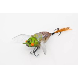 Chasebaits Ripple Cicada Wakebait Crawler 1 3/4 in Hollow Body GREEN BLUE PRL|B3
