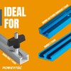 POWERTEC 71127 128 Piece Set T Track Knob Kit w/