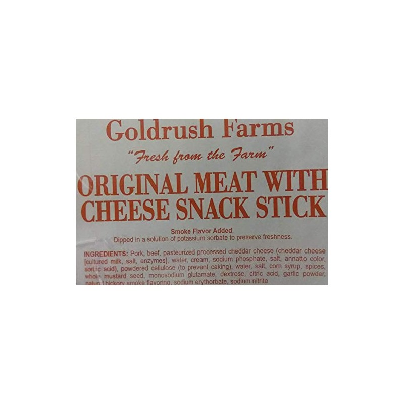 Gold Rush Original Meat with Cheese Snack Sticks 2.5 Lb.