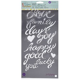 Prima Marketing BLSTN612-80436 Phrases Jamie Dougherty Bloom Stencil, 6 x 12"