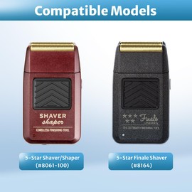 Foil Shaver Replacement Blades Compatible with Wahl 5Star Shaper (#8061-100) and Finale (#8164), 2 Sets