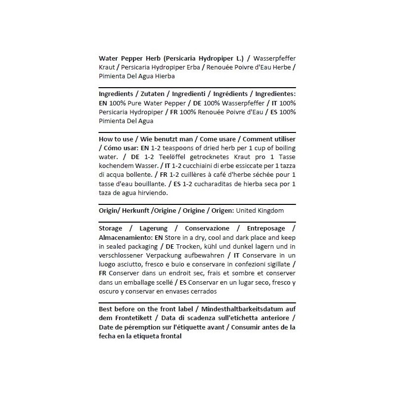 Health Embassy Water Pepper Herb (Persicaria Hydropiper L), 50 g