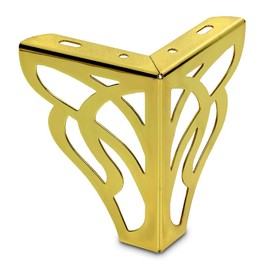 Mavö Furniture Legs, Table Legs, Sturdy Metal Furniture Legs, Non-Slip Rubber Pads, Romano (Gold)