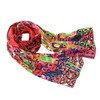 Prettystern Women's Colourful Painting Modern Graphic Silk Scarf, Modern graphic