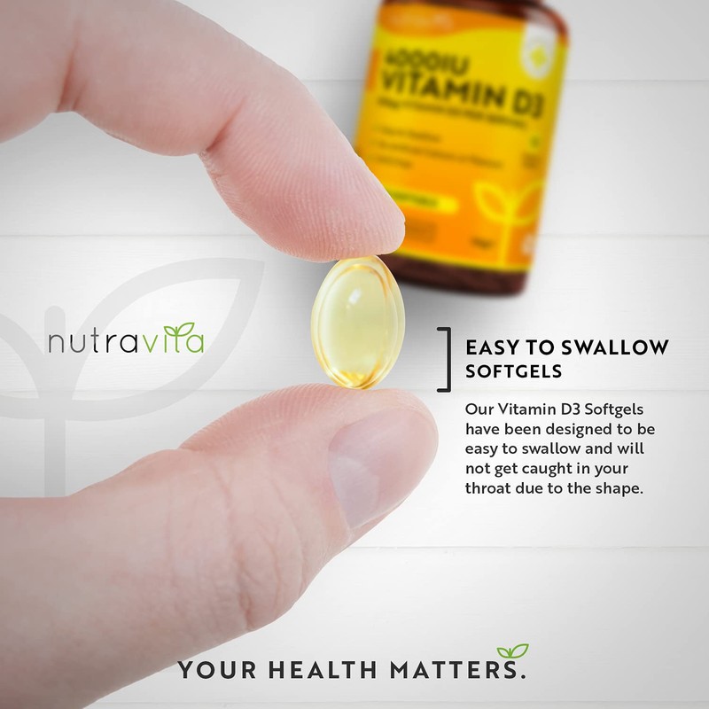 Vitamin D3 4000 iu - 400 High Strength Easy to
