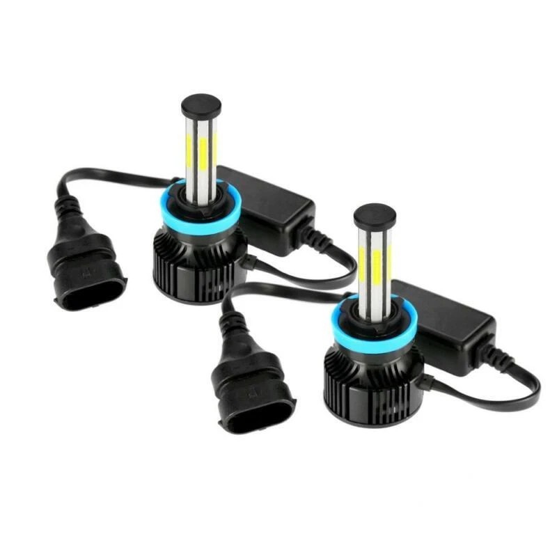 IRONWALLS 6 Sides H11 H9 H8 LED Headlight Bulbs Super