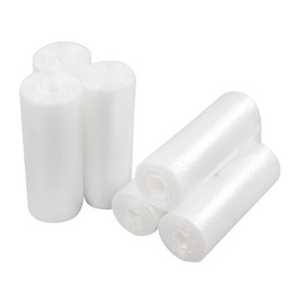 Ponpong 3 Gallon Clear Garbage Bags, Can Liners, 10 L Trash Bags, 150 Counts/6 Rolls