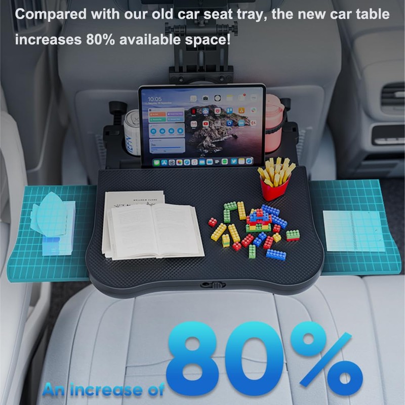 FANXIN Car Back Seat Tray with Extendable Table, Car Desk