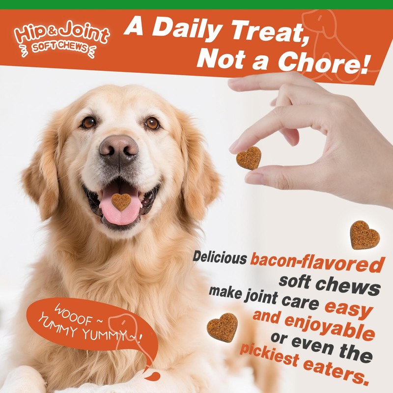 KELPFU Advanced Hip & Joint Supplement for Dogs –120 Chews