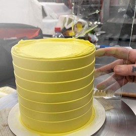 Raspador De Cocina 6 Piezas Nivelador De Pasteles Cortador De Pasteles Acrílico Transparente Herramienta De Cocción Práctico