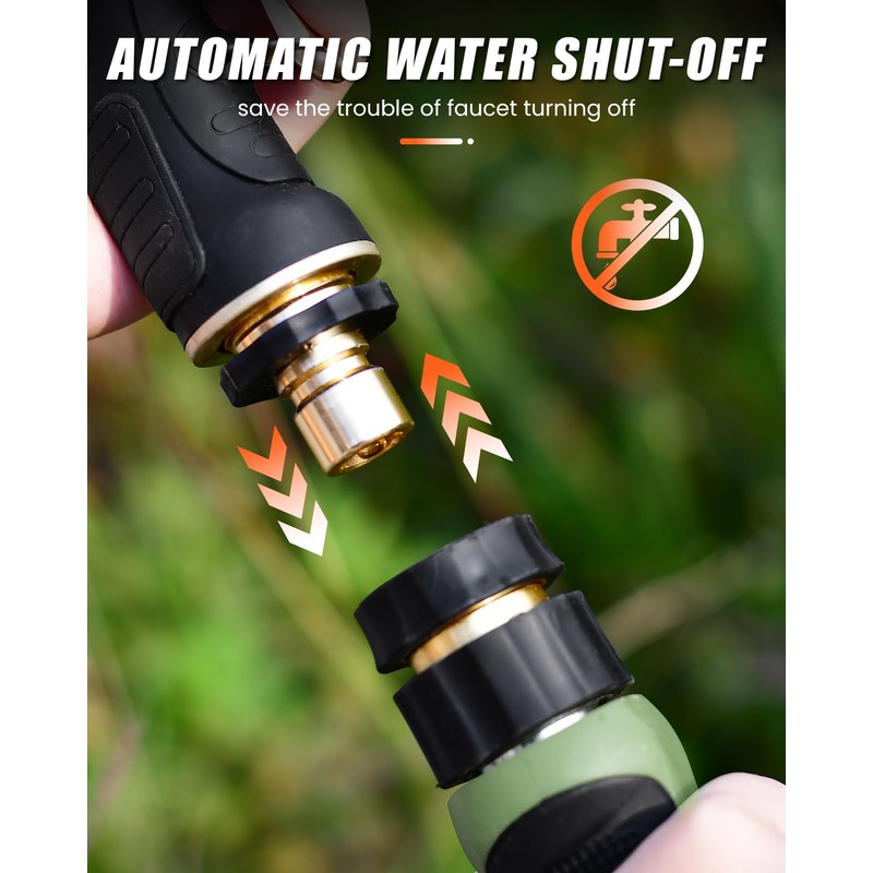 RAINPOINT Garden Hose Nozzle, Hose Sprayer Nozzle with 9 Spray