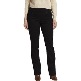 JAG Jeans Women's Paley Mid Rise Bootcut Pull-on Jeans, Black Void, 16