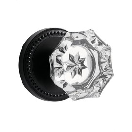 SORWDUERM - Pomos para puerta de chupete de color negro para interior con mango de chupete de una cara, 1 paquete