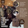 ASEBBO Insulated Lunch Bag 10L Sturdy Waxed Canvas Lunch Box