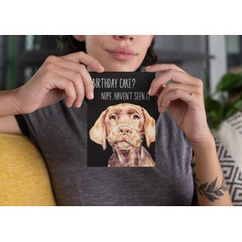 Dog Birthday Card for Dog Dad, Mum, Cute, Funny