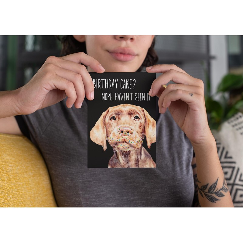 Dog Birthday Card for Dog Dad, Mum, Cute, Funny