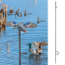Jarquia 135" H Mallard Duck Decoys Extension Pole,Outdoor Duck Decoy Stand Hunting Pole for Spinning Wing Decoys(Duck Decoy Not Included)