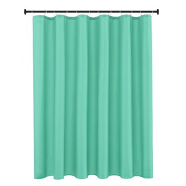 Biscaynebay Quality Fabric Shower Curtain Liners 72 Inch by 72 Inch, Teal Water Resistant Bathroom Curtains Rust Resistant Grommets & Weighted Bottom Hem Machine Washable