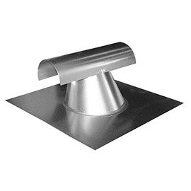 Duct Outlet Roof Jack HVAC (Galvanized Metal, 8")