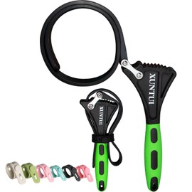 XUNTUI Strap Wrench Set with 8 Silicone cable ties - 2 Pack (4" & 6") for Oil Filters, Shower Heads & Tight Spaces - Plumbing Belt Wrench Kit