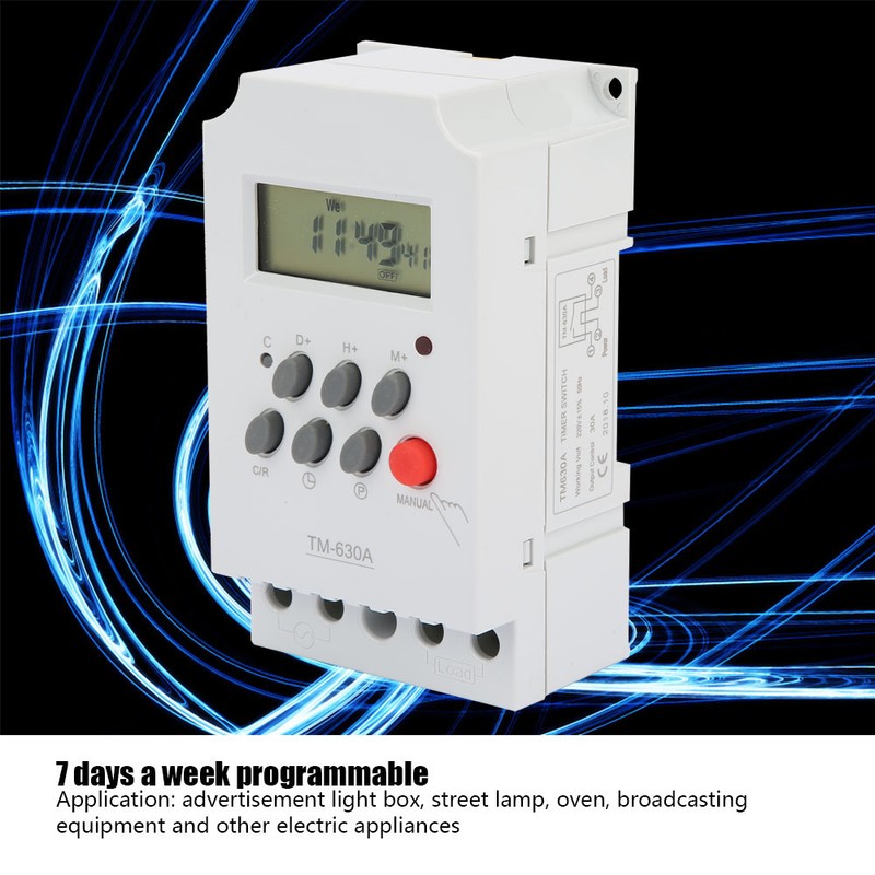 TM630A AC220V Mini LCD Digital Microcomputer Control Power Timer Switch(AC220V)