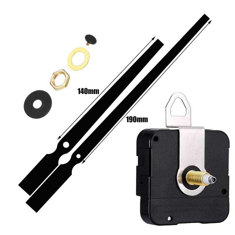 Quartz DIY Wall Clock Movement Mechanism Set,with 7.5 Inch Long