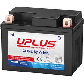 UPLUS GEB4L-B GEL Motorradbatterie 12V 50A 3Ah Rollerbatterie