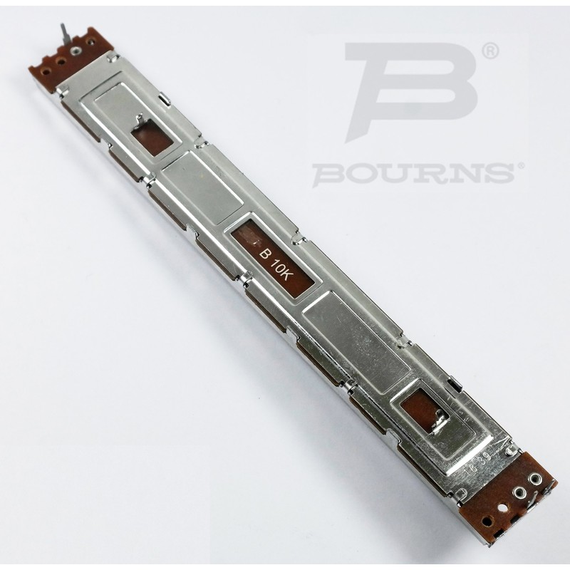 BOURNS 10K Ohm Slide Potentiometer, 100mm Travel Single Linear Taper,