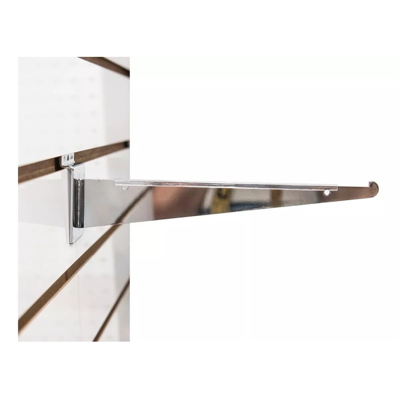 Exhivit Mensula Gancho Panel Ranurado Exhibipanel 30 Cm 30 Piezas