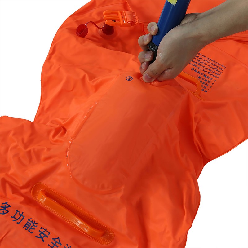 Adult Manual Inflatable Air Bag for Snorkeling Surfing Boating Swimming