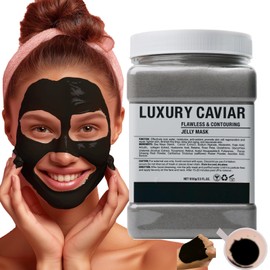 Vajacial Hydro Jelly Mask Powder for Face, Jelly Mask for Facials Professional, Jelly Facial Mask for Teens and Women. Jelly face mask. (Luxury
