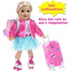 ebuddy 18 inch Doll Clothes and Accessories -Unicorn Luggage Travel