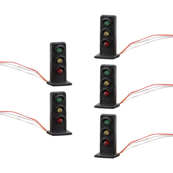 Universal 5Pcs 1:87 Train Model Traffic Light Mini Sand Table