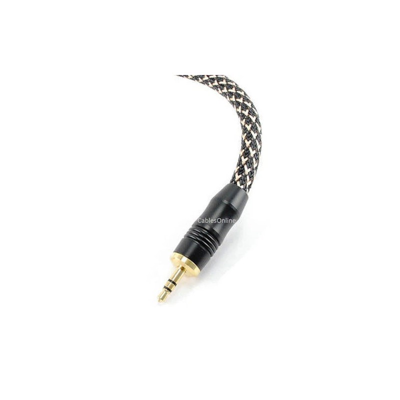 CablesOnline 12ft Premium Stereo 24K Gold 3.5mm Plug to 2RCA