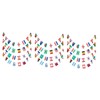Kisangel 3pcs 32 String International Flags 32 Countries String Flags