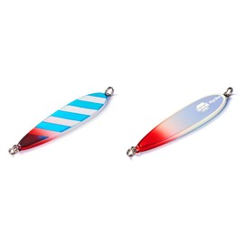Jackson ZBW Salmon Slim Spoon, 1.8 oz (50 g), Zebra Blue Double Glow