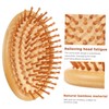 WOONEKY Bamboo Scalp Brush Head Massage Brush for Men Women