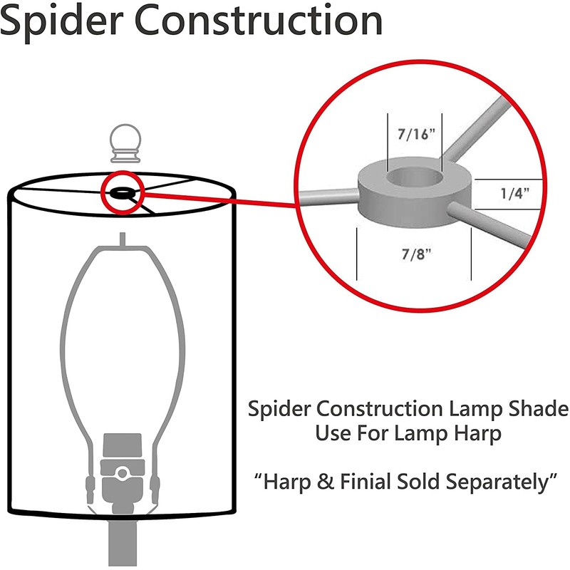 Aspen Creative 31270A Transitional Drum (Cylinder) Shaped Spider Construction Lamp