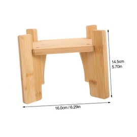 Mobestech Wooden Beverage Dispenser Stand Multi Functional Square Holder for Teapots Flower Pots Fish Tanks Creative Design for Home Decor Compact Portable Versatile Use