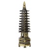 Alloy WenChang Tower Model for Bedroom Home, Vintage Chinese Tower