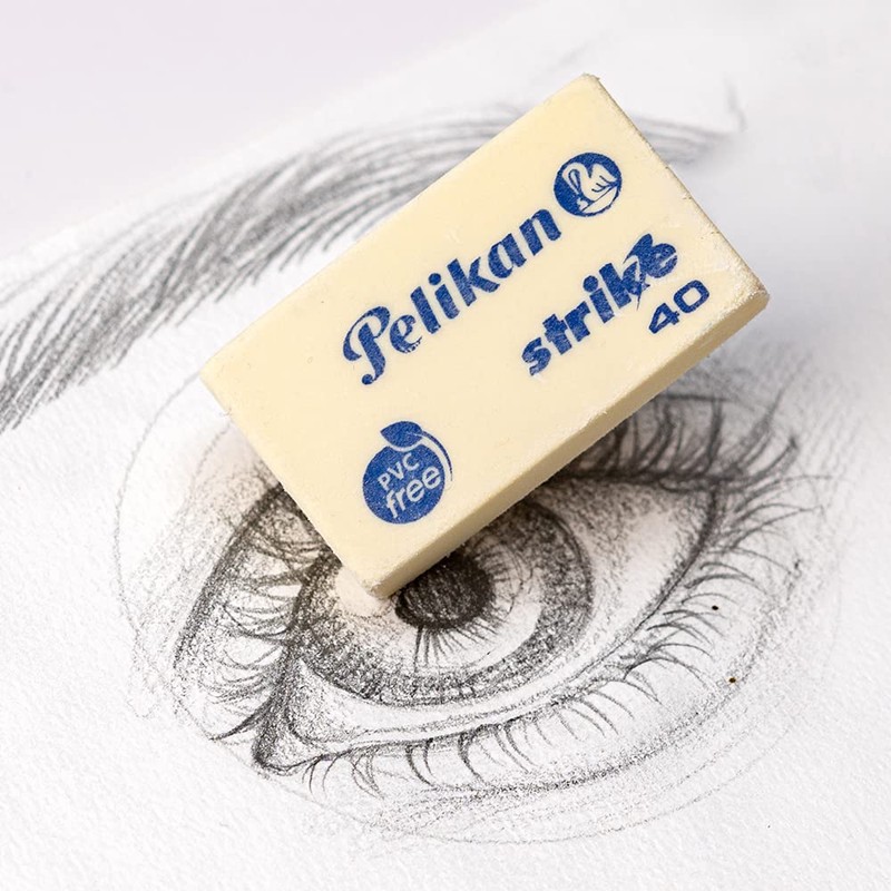 Pelikan Goma De Borrar Strike con 40 Piezas