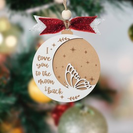 Memorial Wooden Hanging Christmas Ornament for Loved Ones (OCM009)