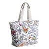 Vera Bradley Premium Cotton Lunch Tote Bag, Wing + Bloom