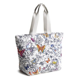 Vera Bradley Premium Cotton Lunch Tote Bag, Wing + Bloom
