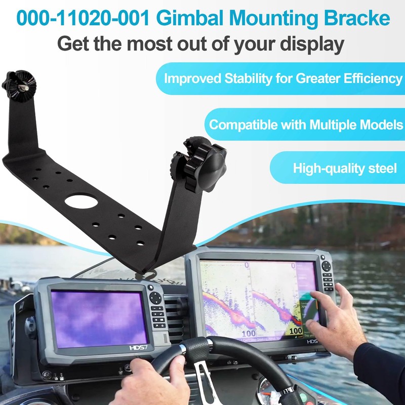 000-11020-001 Gimbal Mounting Bracket with Knobs for 9" Touchscreen Fish